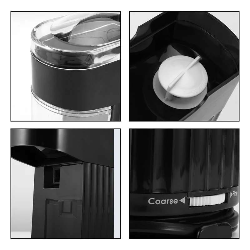 

Top Sale Multifunctional Electric Coffee Grinder Stainless Steel Mini Electric Coffee Maker Or Bean Grinder Black EU Plug