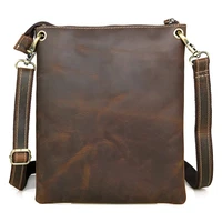 2021 male shoulder bags genuine leather business ipad mobile brand vintage fashion notebook messenger bag for man