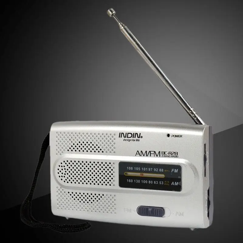 Портативный AM/FM мир радио приемник Карманный Универсальный встроенный динамик