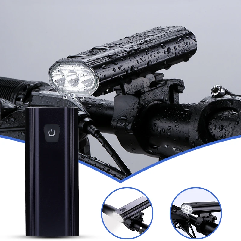 

Передняя велосипедная фара, перезаряжаемая Водонепроницаемая суперъяркая фара для велосипеда, уличный спортивный светильник, велосипедны...