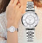 Лидер продаж, золотые кварцевые часы, модные темпераментные простые часы, классические женские часы с браслетом из сплава и стали