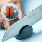 Точилка для ножей в форме лягушки, кухонная бытовая точилка для ножей, многофункциональный многоцветный нескользящий точильный камень