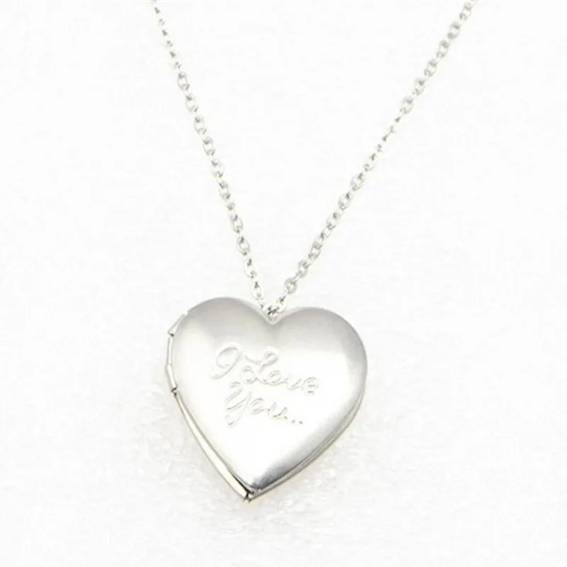 5 шт./лот подвеска медальон I Love You Heart для женщин и мужчин открытая фоторамка