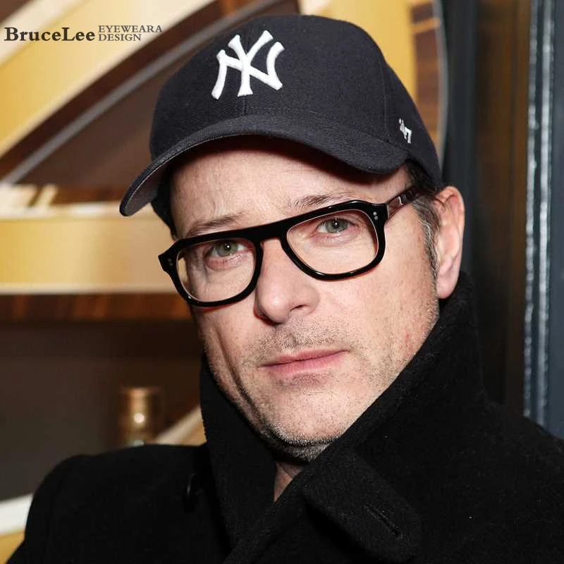 Высокое качество ацетат Kingsman очки золотой круг Секретная служба Гарри Eggsy