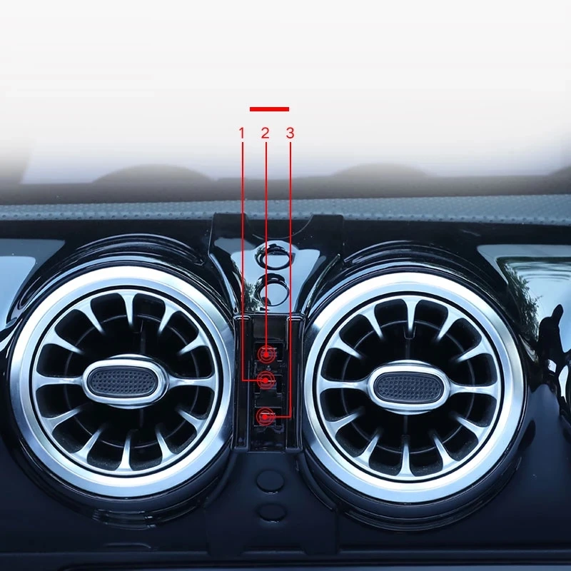 Фото Автомобильный держатель мобильного телефона для Mercedes Benz A Class W177 CLA C118 W118 CLA250 220 A180 A200 AMG Air Vent GPS Гравитационный кронштейн Подставка №4
