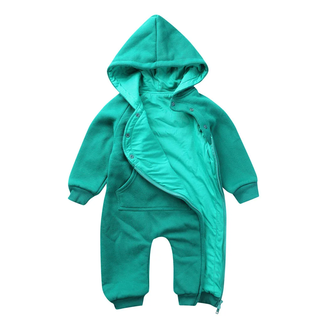 Newborn Infant Baby Boy Girl Autumn Winter Hoodie Zipper Jumpsuit kombinezon dziecko baby costume Fashion Romper Clothes |