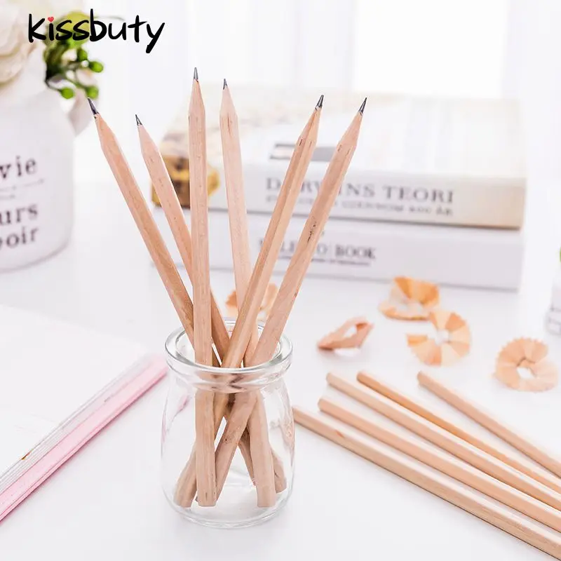 

100Pcs/Set Eco-friendly Natural Wood Pencil HB Black Standard Child Pencils Drawing Stationery Office School Supplies
