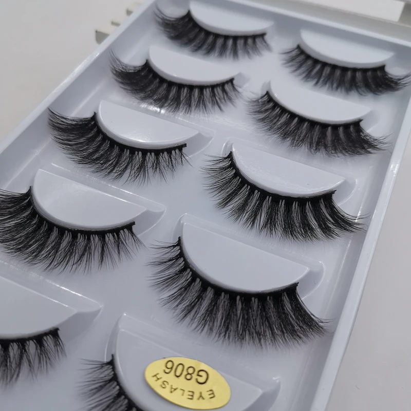 СЕКСУАЛЬНЫЕ накладные ресницы G8 10 штук оптом ручная работа натуральные длинные 3d