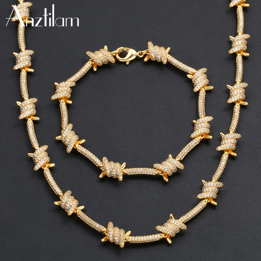 Ожерелье из железной проволоки для мужчин и женщин украшение в стиле хип хоп 8 мм