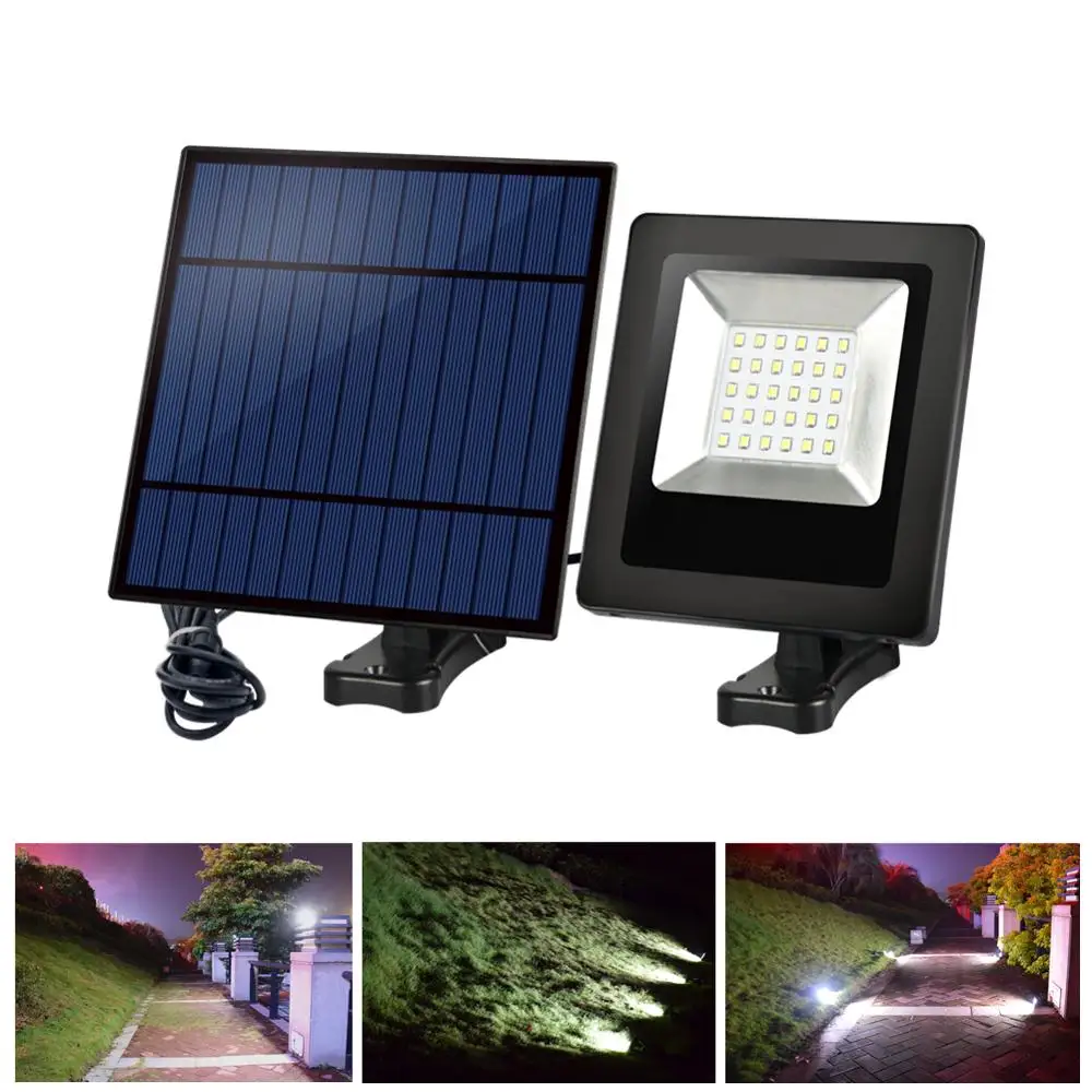 30 светодиодный солнечный прожектор светильник 3 метровый шнур Солнечный