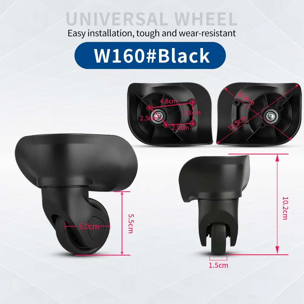 Wheel accessories suitcase luggage Compatible with Sansonlte A07 customs boxes replacement caster wear-resistant non-slip mute