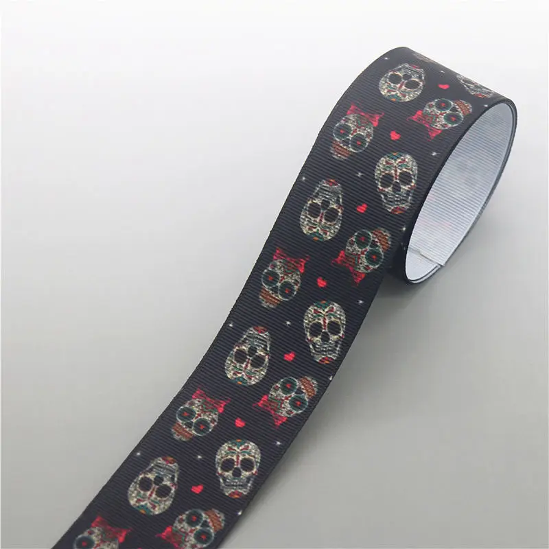 DHK 1 5 'Ƌ ярдов кактуса череп Мексика напечатан Grosgrain ленты ленточный аксессуар