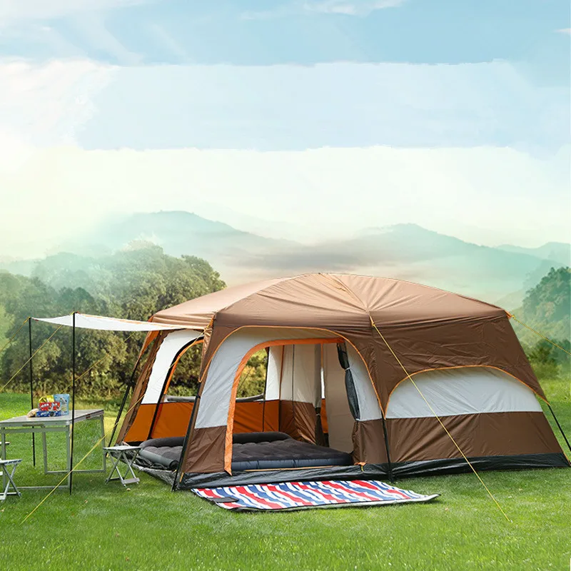 Палатки для кемпинга на открытом воздухе большая выходная палатка из двух
