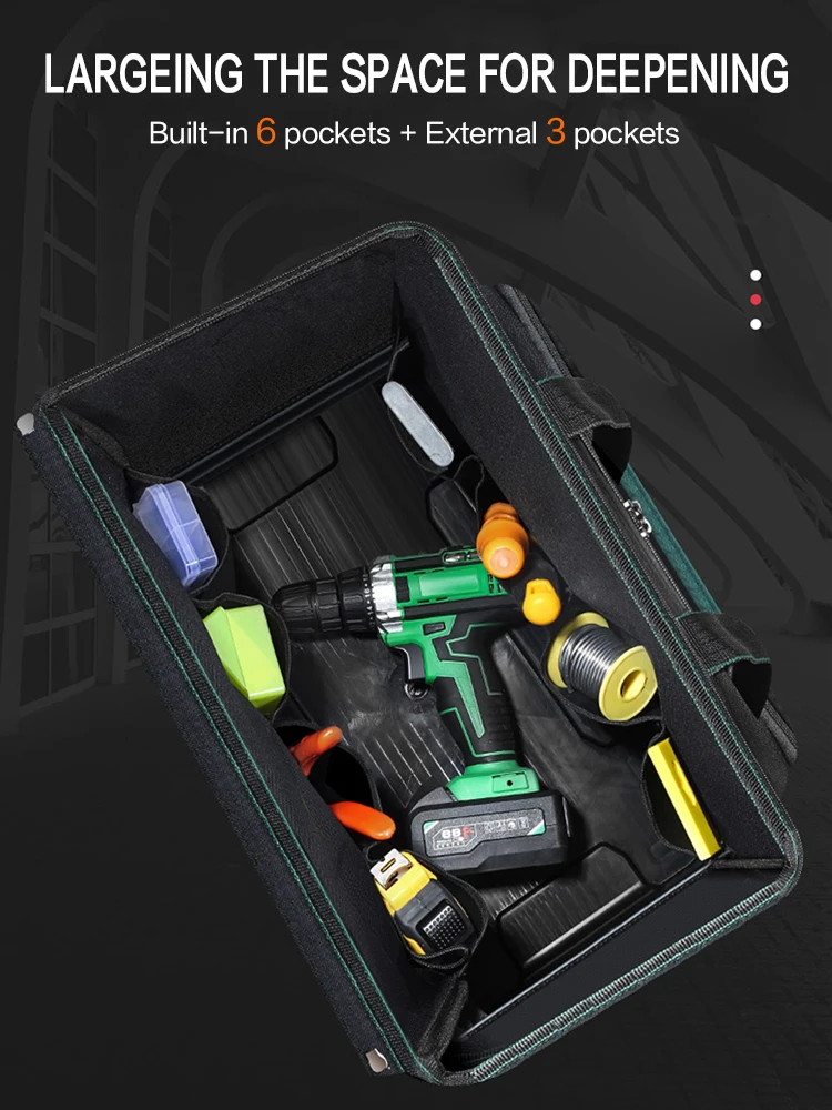 DTBD Electrician Bag Multi-function Tool Bag1680D Oxford Waterproof Large Capacity Wear-resistant Storage ToolKit DIY Tools | Инструменты
