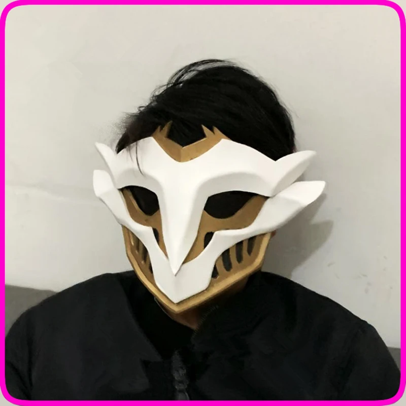 

Game Animation Arcane Wildfire Gang Cosplay Ekko Mask LOL The Boy Who Shattered Time Halloween Carnival Fancy Party Props