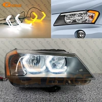 for bmw x3 f25 2010 2011 2012 2013 2014 pre facelift ultra bright concept m4 iconic style led angel eyes halo rings day light