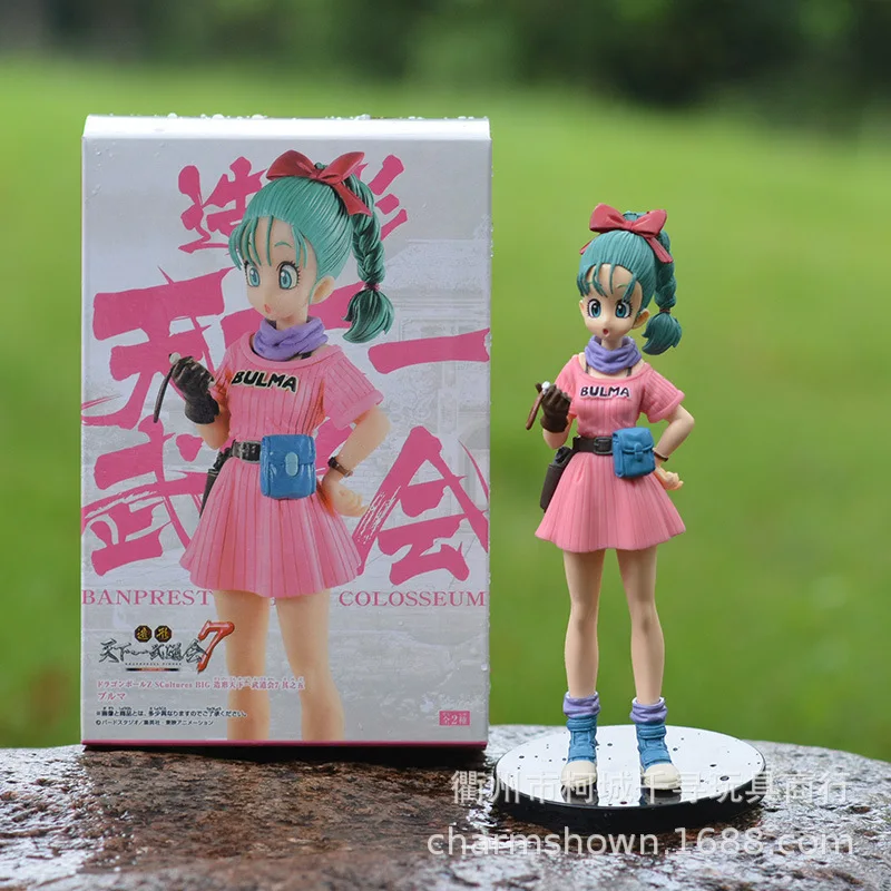 Фигурка дракона жемчуга Z Аниме Bulma 17 см PVC Фигурки Brinquedos Doll Goku Vegeta Action Sexy Anime