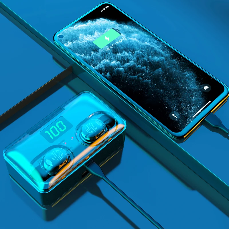 Настоящие беспроводные наушники-вкладыши 4200 мАч Bluetooth 5 0 TWS стереонаушники с