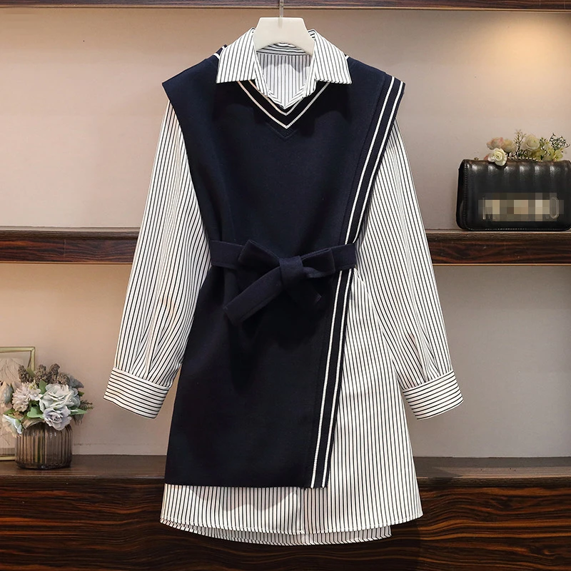 Женский комплект одежды из двух предметов большого размера модная Свободная