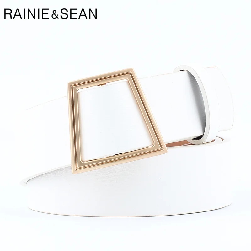 

Women Belt Without Holes White Ladies Accessories Belts Pink Brown Black Female Fashion No Holes Belt 103cm