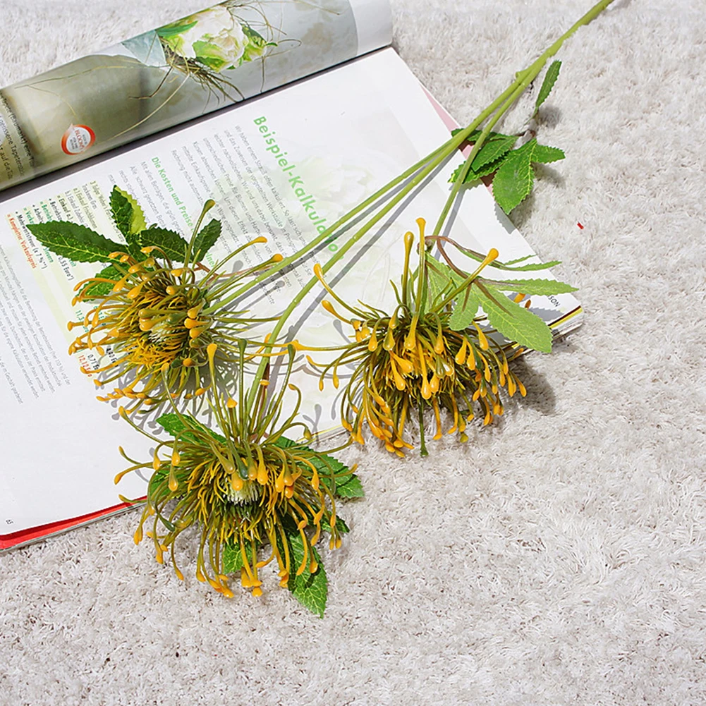 Для свадьбы вечеринки дома отеля 3 головки имитация сада декоративный