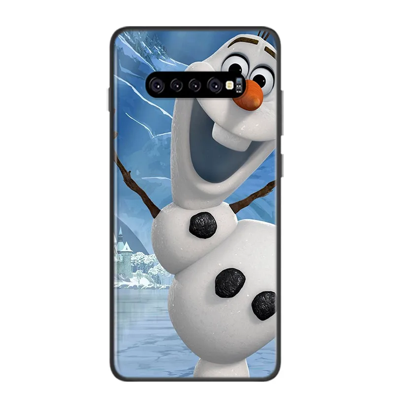 Soft Black Cover Olaf Snowman Frozen For Samsung Galaxy S22 S21 S20 FE Ultra S10 S10e Lite S9 Plus Pro Phone Case