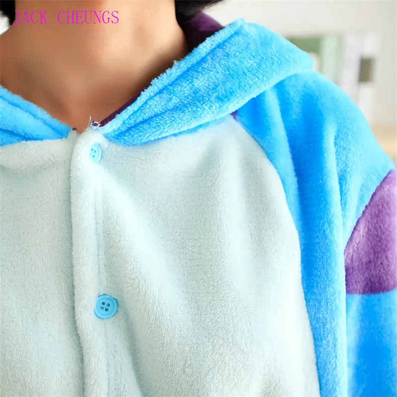 Kigurumi monster sulley Sullivan, Пижама-комбинезон для взрослых, костюм с мультяшными животными, Пижама унисекс, одежда для сна, одежда для вечеринок