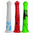 FAAK креативный граффити пенис мягкий силиконовый животный фаллоимитатор длинный анальный семейный пенис секс-игрушка для женщин конский фаллоимитатор