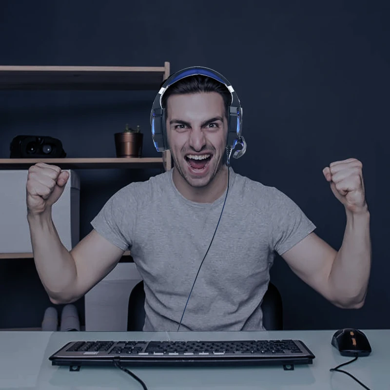 Новые компьютерные наушники с микрофоном разъем 3 5 мм бас стерео игровая