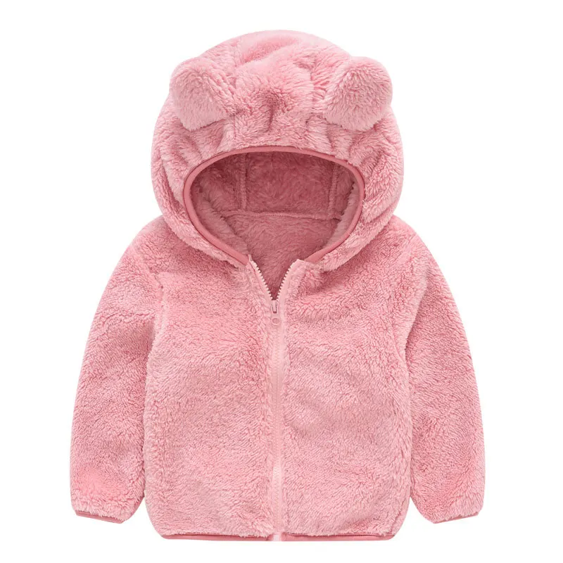 

Cartoon Kids Clothes Girls Coats Wool Long Sleeve Hooded Children Clothing Boys Jackets Toddler Girl Winter Clothes1-6Years