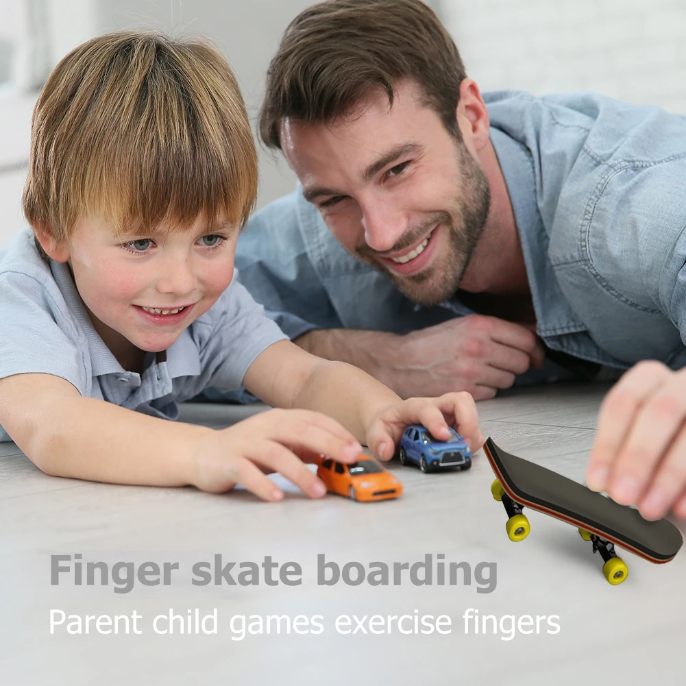 

Mini Skate Finger Scooter Skate Boarding Game Desktop Boys Children Toys