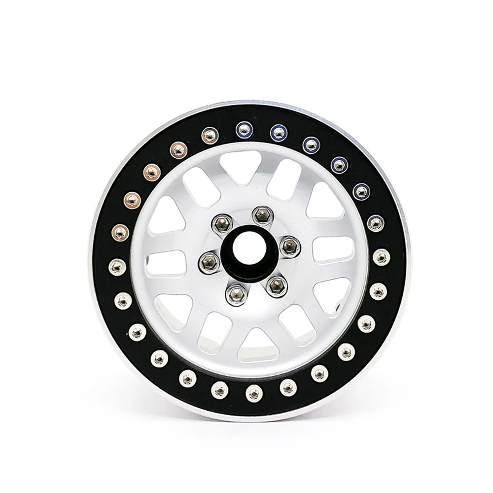 

rc 1/10 RC Rock Crawler Aluminum Alloy 2.2 Beadlock Wheel Rims for Axial SCX10 RR10 Wraith 90048 90018 TRX4 S318 4PCS