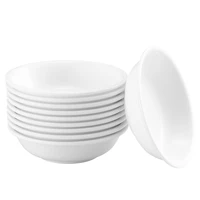 cabilock 10pcs seasoning dish dipping saucers bowls mini appetizer plates for home restaurant white