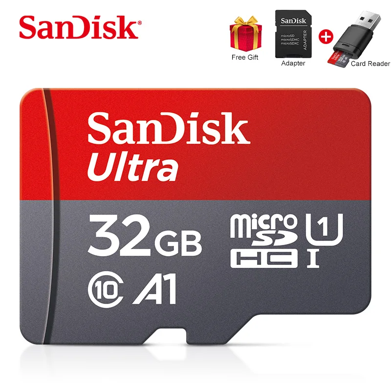 

Sandisk Ultra Micro SD 256GB 128GB 64GB 32GB 16GB Card SD/TF Flash Card Memory Card 98MB/S UHS-I microSD + Adapter + Card Reader