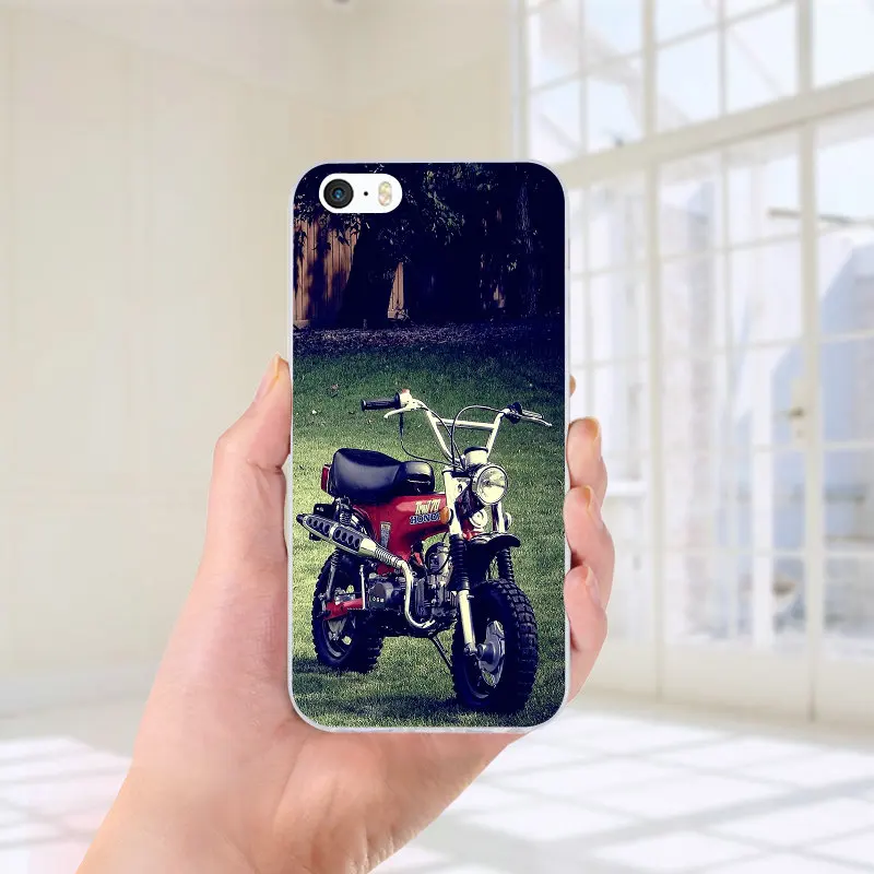 Picture 6 Мягкие силиконовые чехлы из ТПУ для телефонов iPhone X XR XS Max 8 7 6S 6 Plus 5 5S SE 5C 4S 4 Shell классический мотоцикл дизайн - Цвет: Picture 6