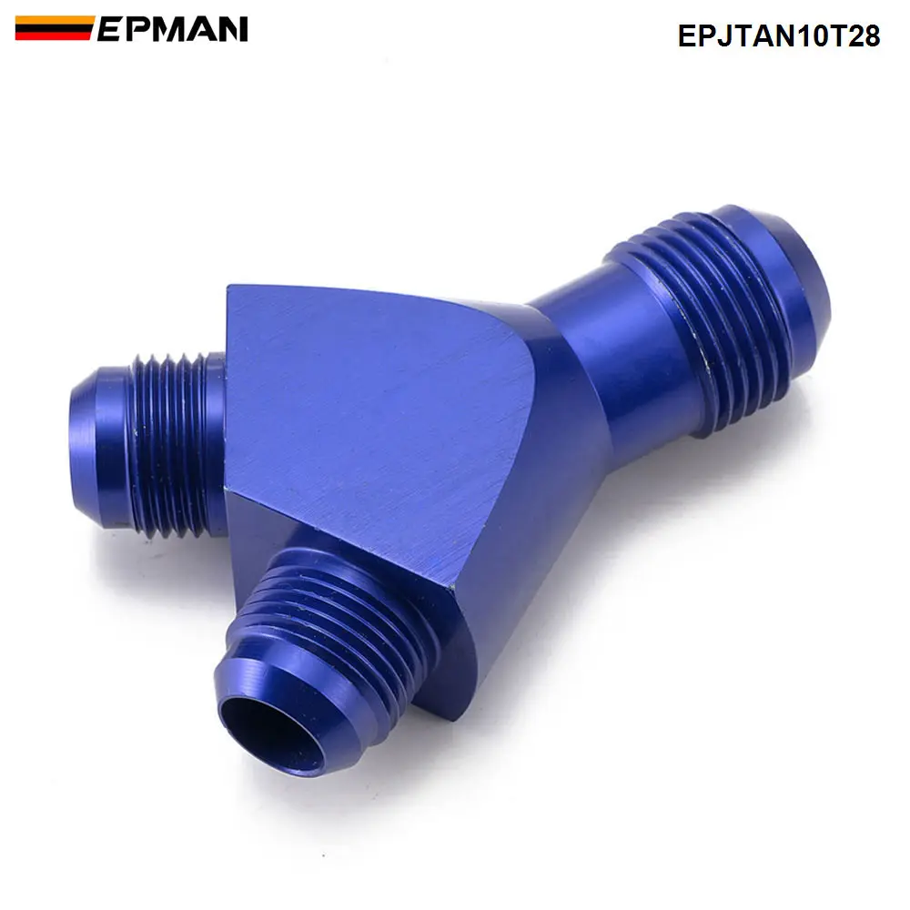 

EPMAN Y-образный адаптер, соединительный блок, соединительный разветвитель, клеш AN10 до AN8 AN8, наружная резьба, алюминиевый сплав EPJTAN10T28