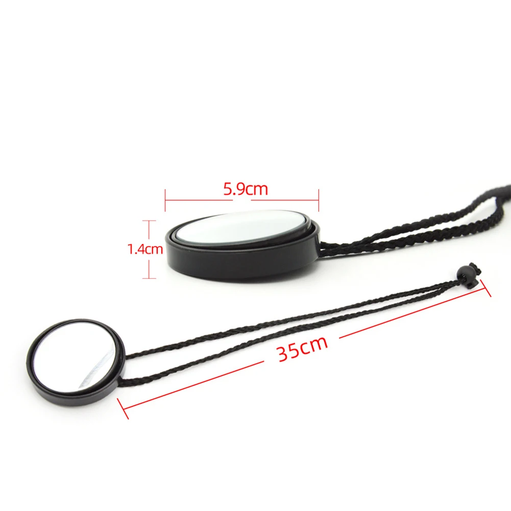 

360 Degree Adjustable Rearview Mirror with Lanyard Diving Gear Durable Safe Diving Scuba Safety Watering Elements