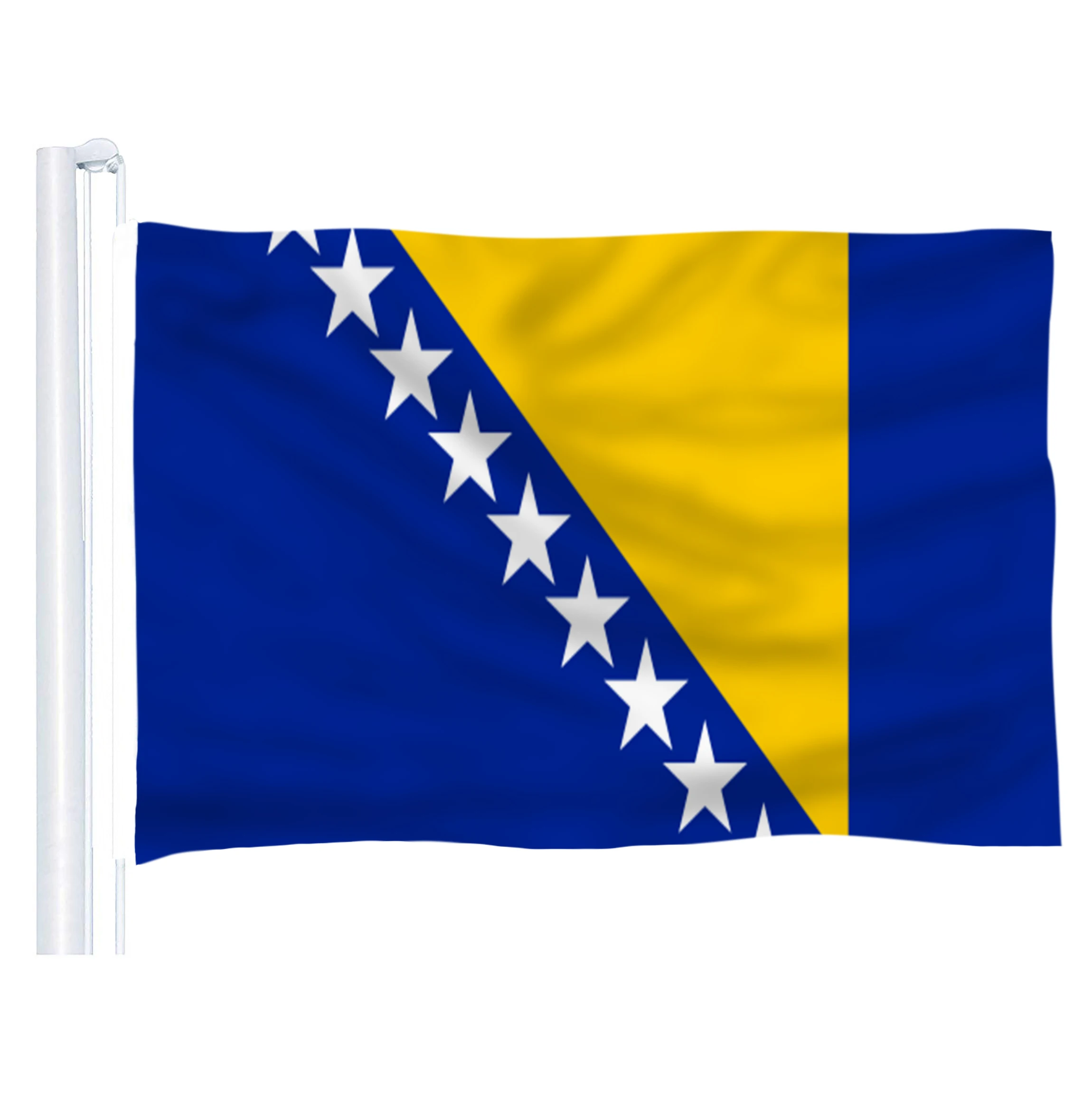 2016 флаг из полиэстера для боснийских и флагов 5*3 фута 150*90 см высокое качество