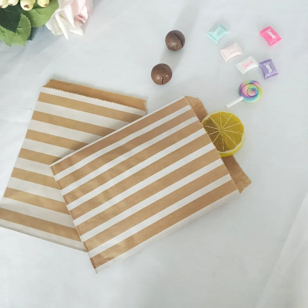 120 Glassine белый и крафт-бумага Бумага сумки Размеры 5x" для украшения, подарочные пакеты, конверты, вечерние свадебные сувениры и многое другое(пропустите Ali Хао - Цвет: kraft brown mix