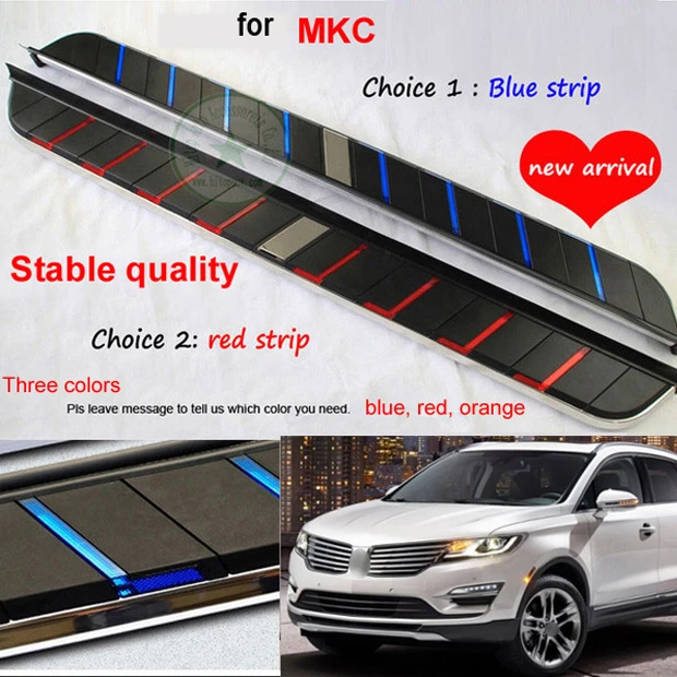 Side pedal side step running board for Lincoln MKC 2015-2022 four choices stable quality hot sale China free shipping to Asia | Автомобили