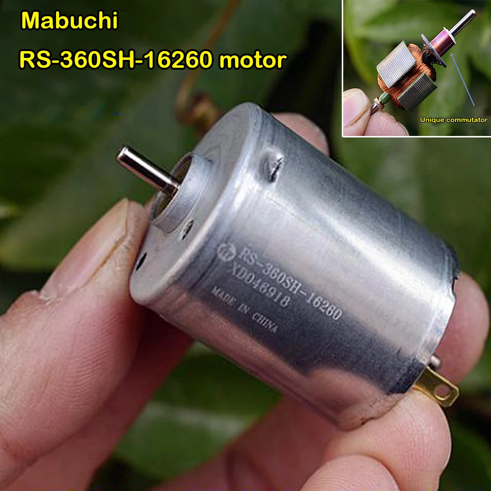 Mabuchi Micro RS-360SH-16260 Motor DC 12V-24V 18V 13800RPM High Speed Large Torque Electric Screwdriver Drill Tools 360 | Обустройство