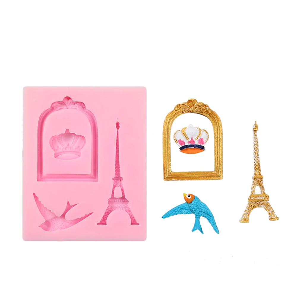 Горячие 1 шт. башня силиконовые украшения для свадебного торта формы конфеты