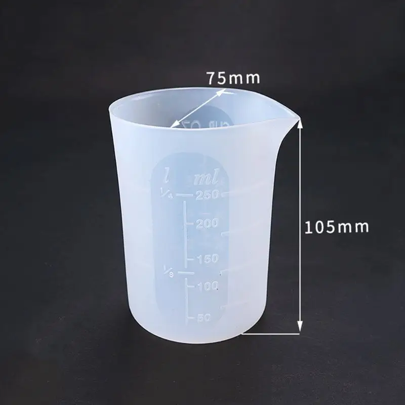 Прозрачная эпоксидная форма сделай сам инструмент ручной работы со шкалой 250mI