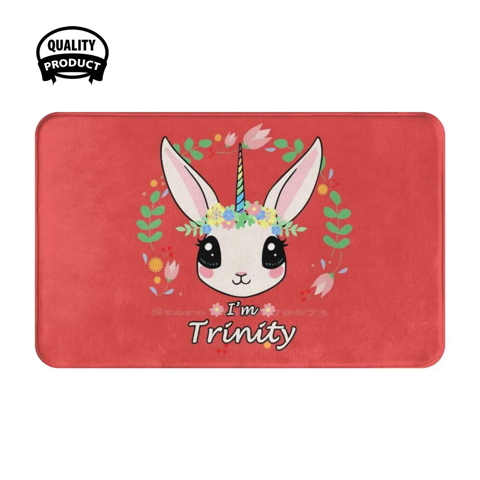 Мягкая подушка Я единорог кролик домашний ковер дверной коврик автомобильный