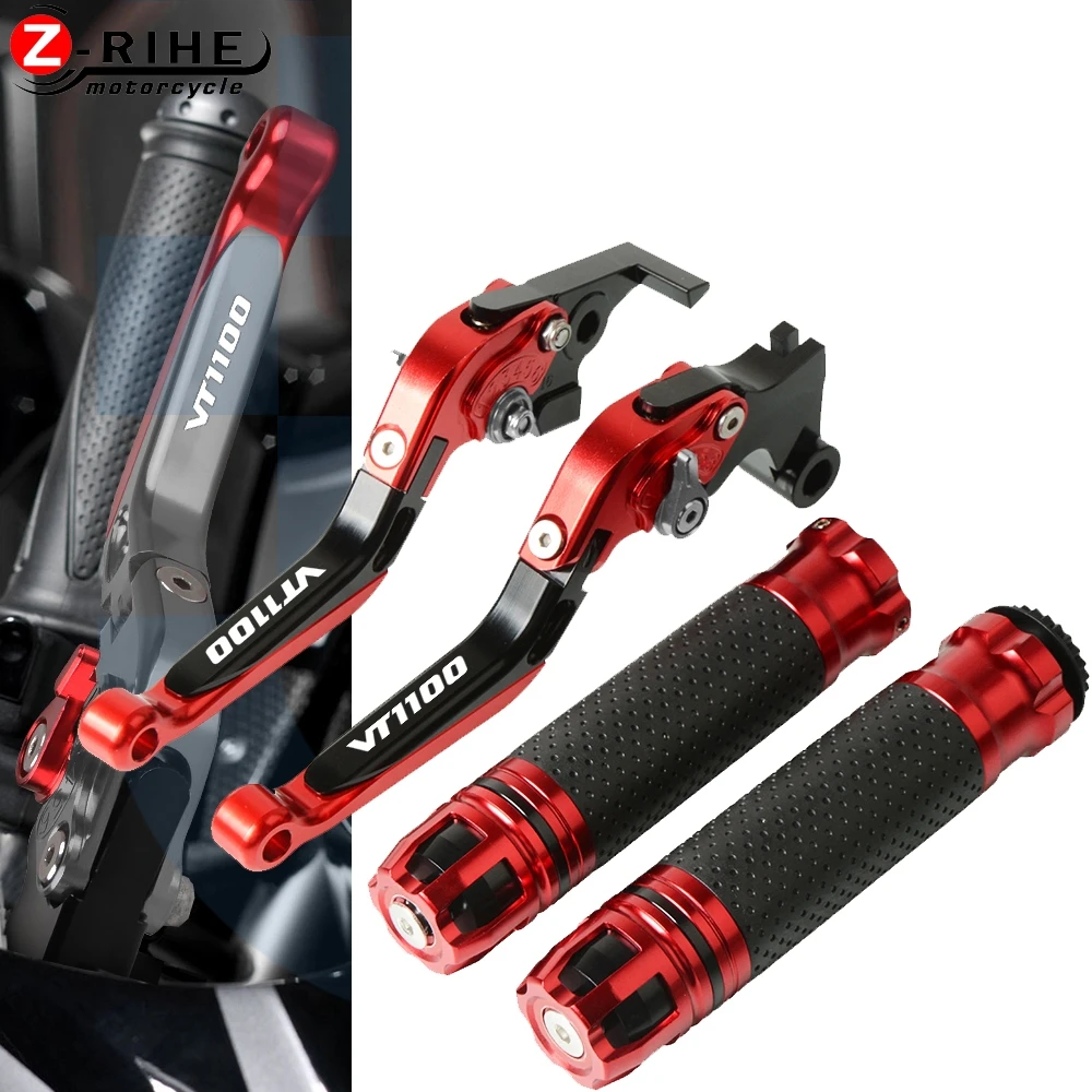 

For HONDA VT1100 CSPIRIT 97-07 1998 1999 2000 2001 2002 2003 2004 Motorcycle Accessories Brake Clutch Levers Hand Grip Handlebar