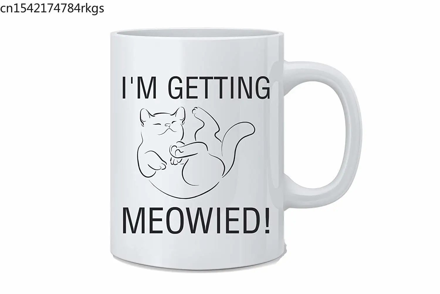 Я получаю забавную кошачью кружку 11 унций белая кофейная кружка|Кружки| |