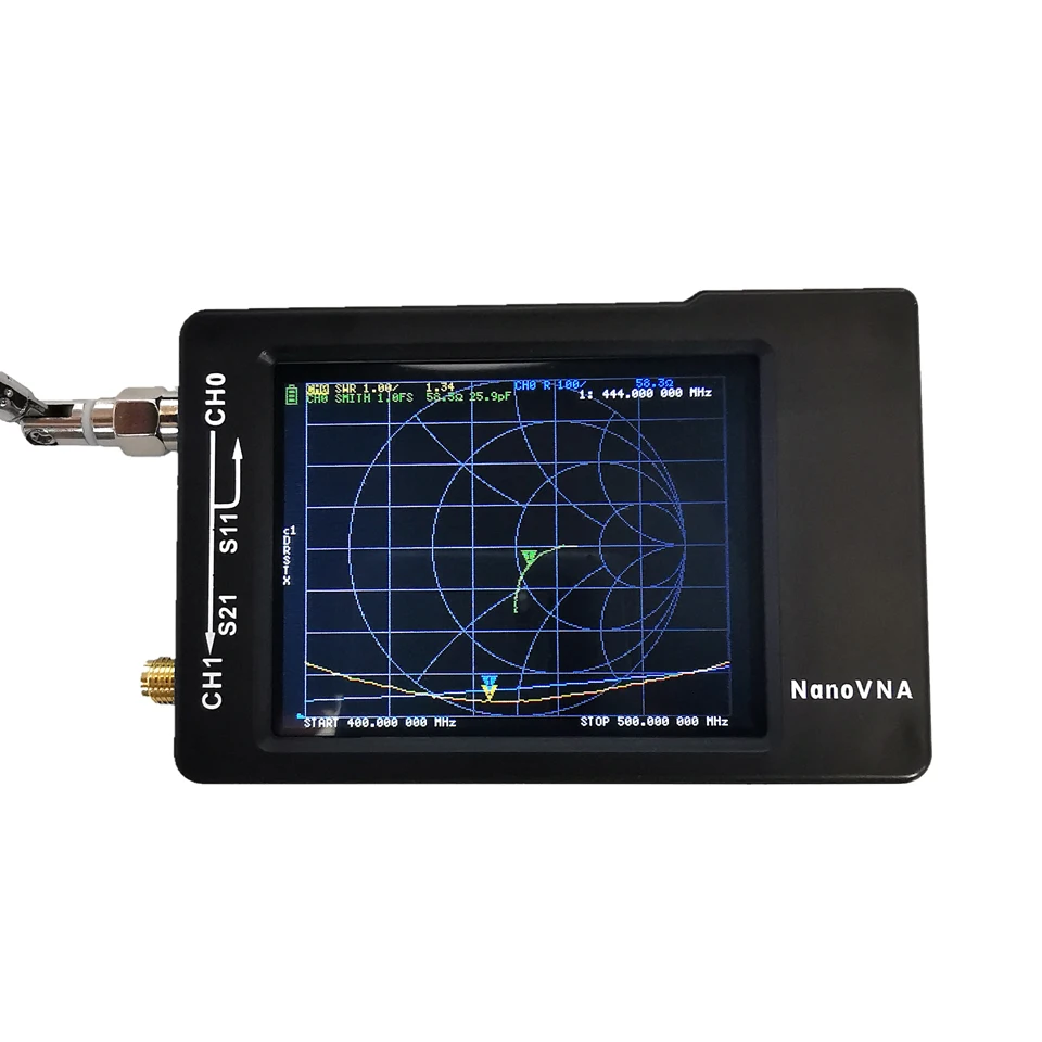 Новинка 2019 NanoVNA H 50 кГц ~ 1 5 ГГц Векторный анализатор сети антенный LCDHF VHF UHF
