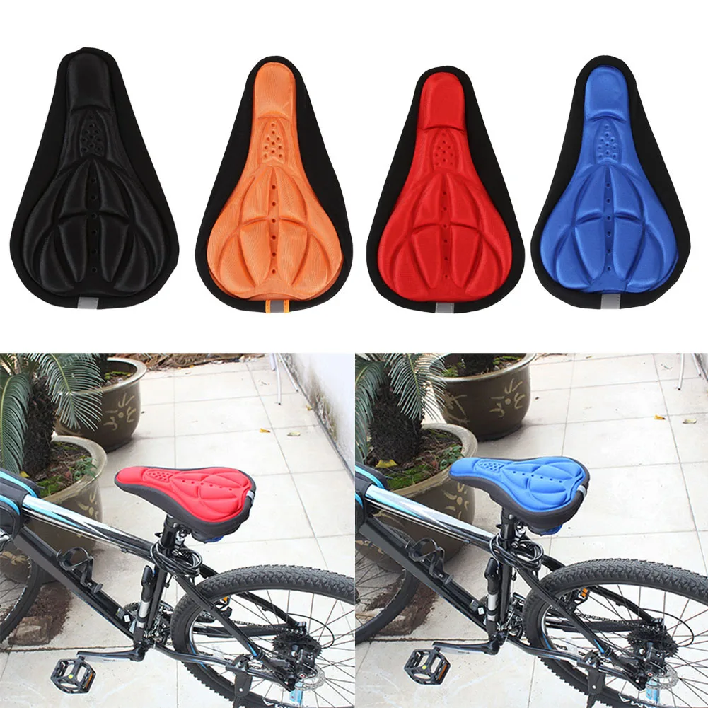 Sella per bicicletta 3D coprisedile per bici morbido schiuma confortevole cuscino per sedile Mtb sella da ciclismo per accessori bici Dropship traspirante