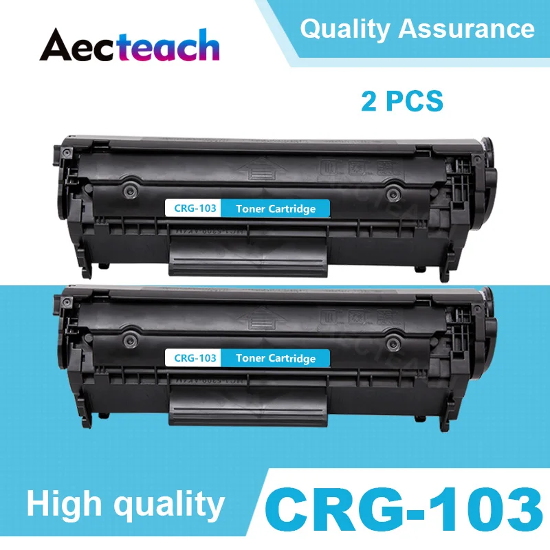 Aecteach из 2 предметов совместимый картридж с тонером для принтера CRG103 CRG303 CRG703