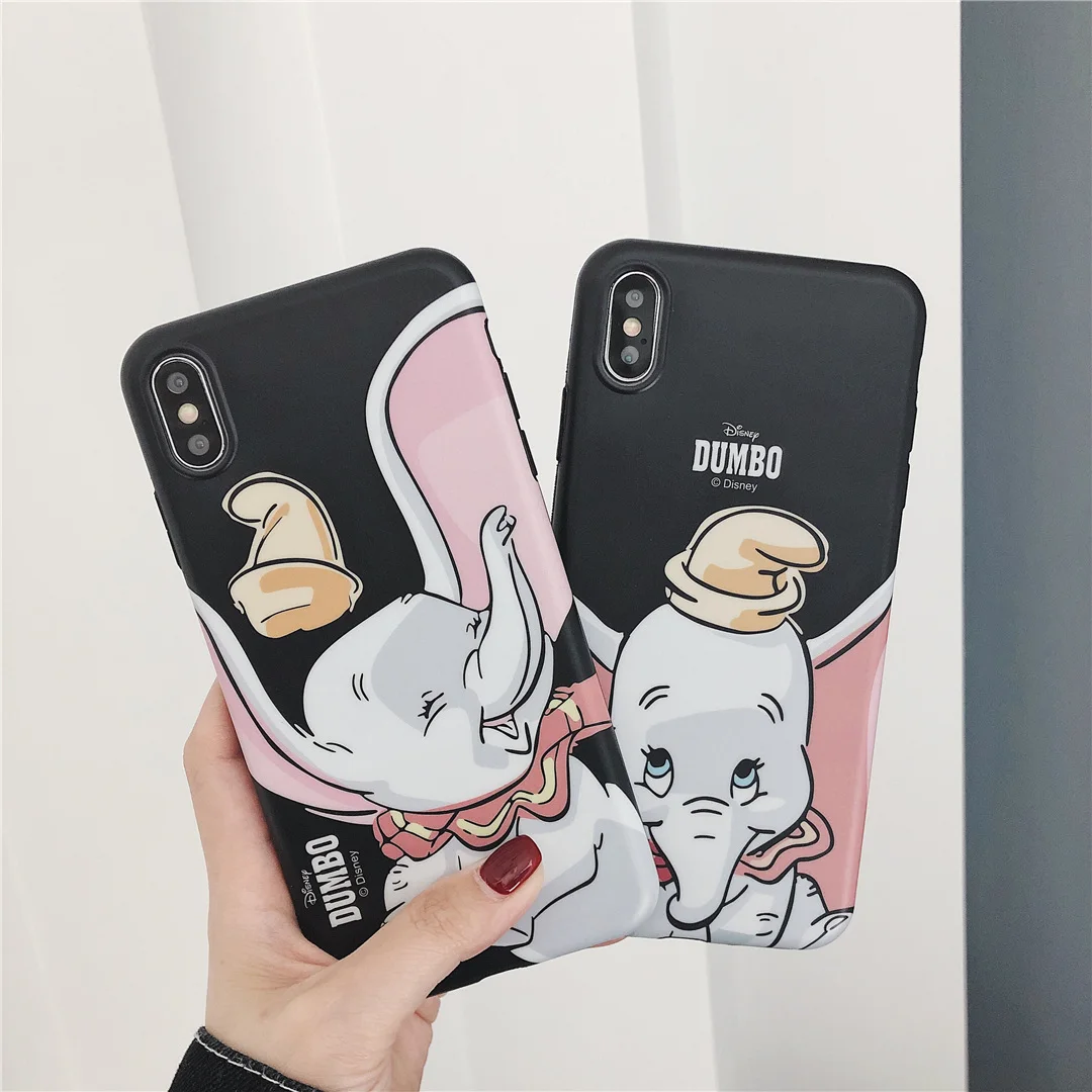 Милый простой мультфильм волна точка Dumbo IMD для iphone 6 6S 7 7plus 8 8Plus iphone X XR MAX чехол для телефона